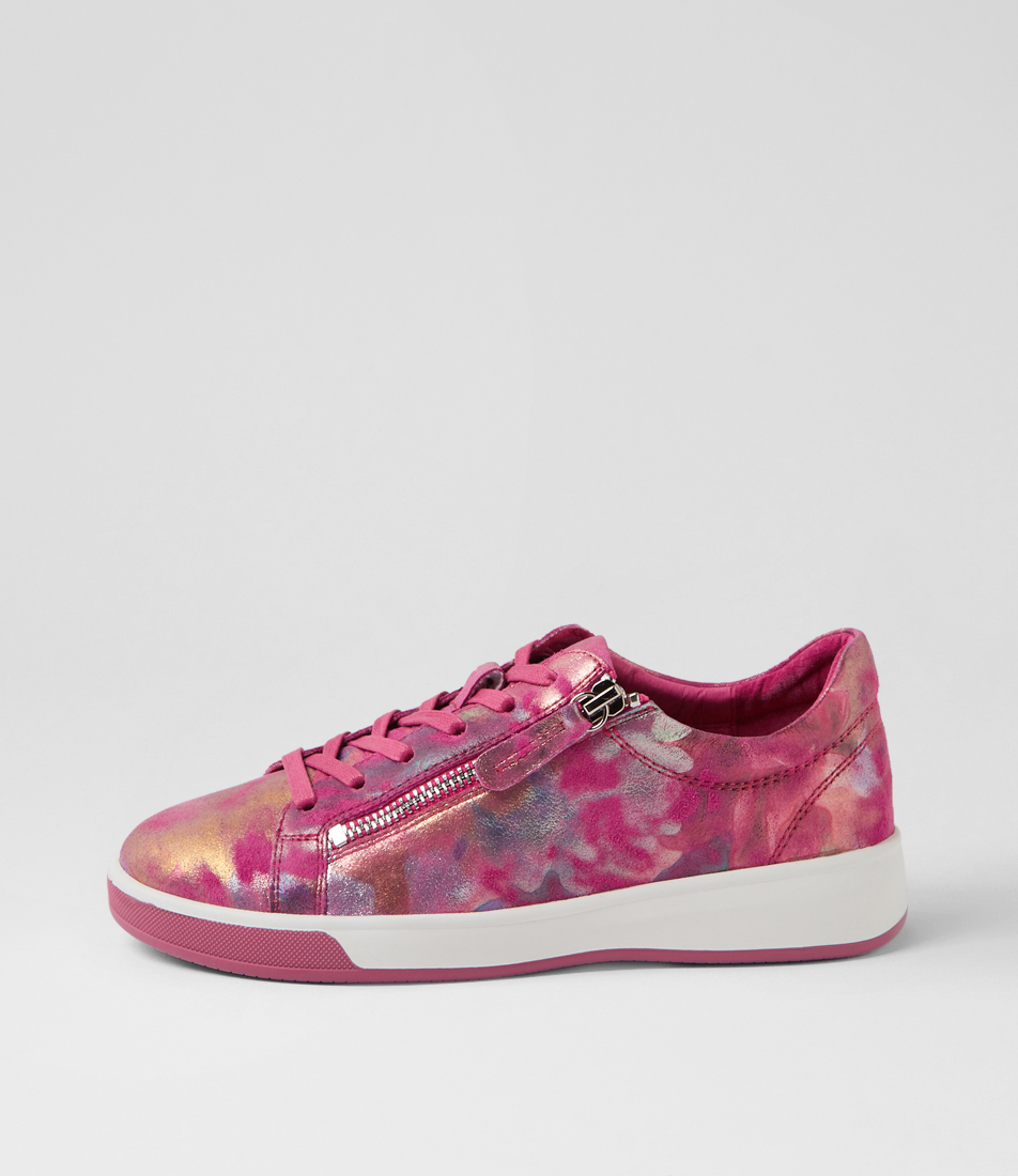 Aito Xf Hot Pink Patent Leather Sneakers by Ziera | Shop