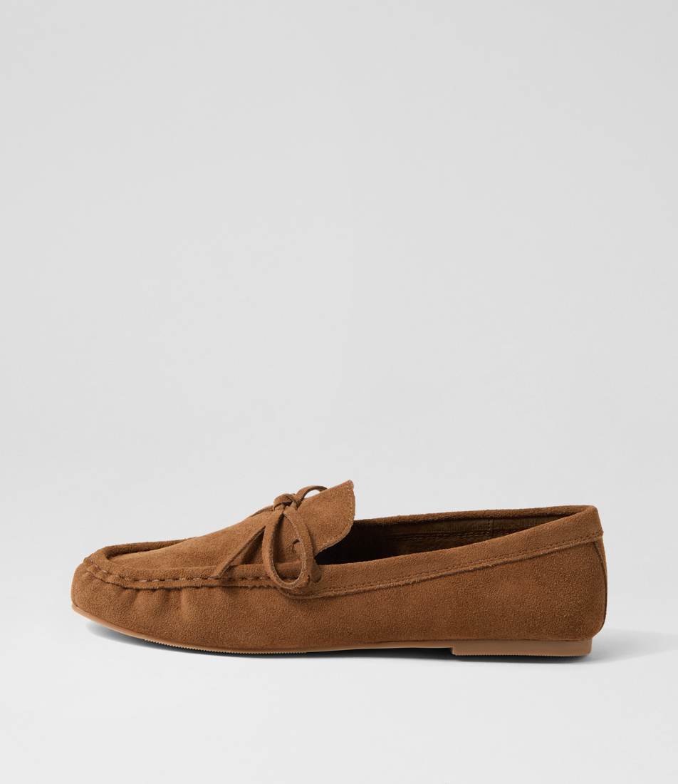 Clarisa Choc Suede Loafers by Mollini