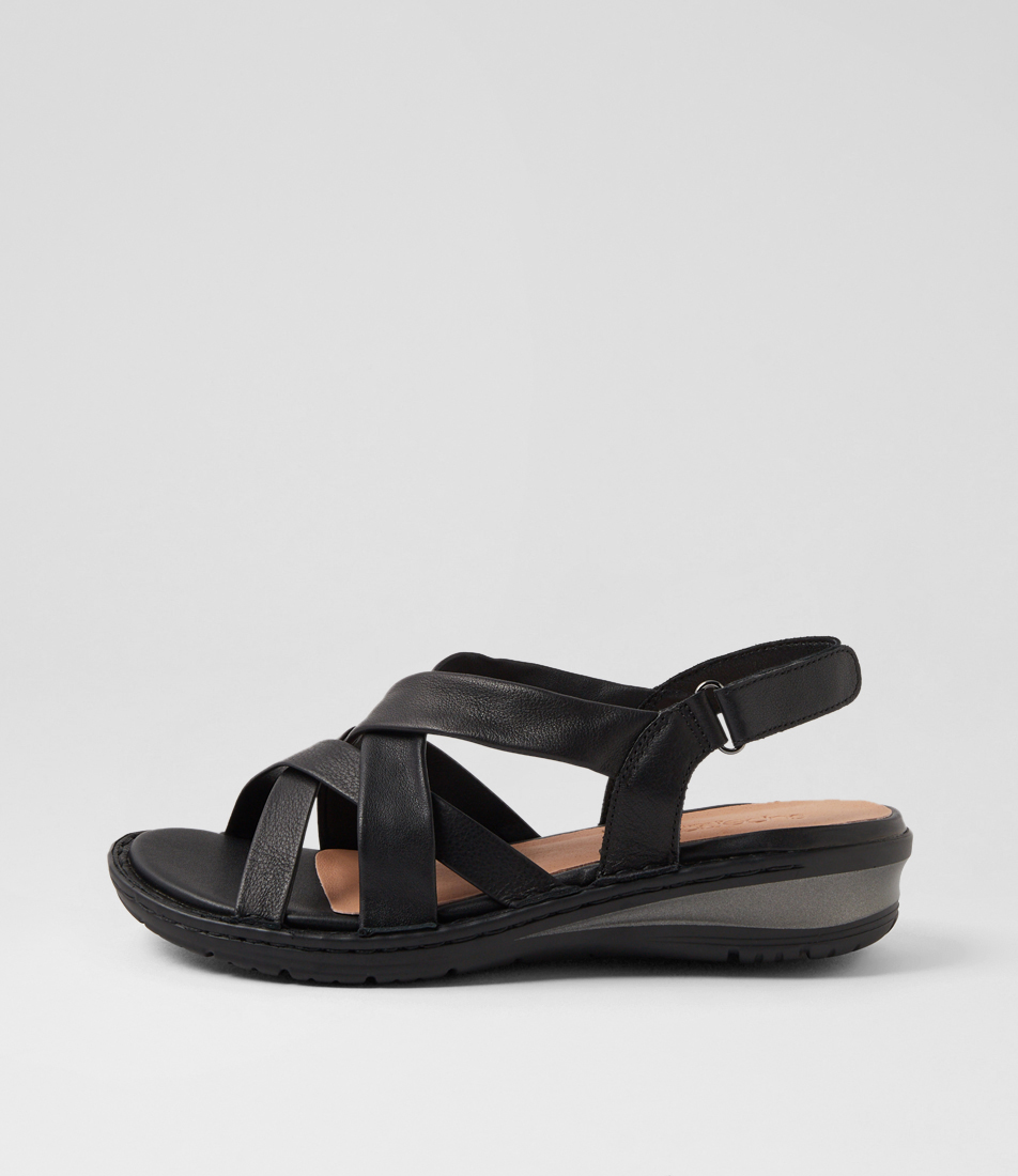 birdies black leather sandals