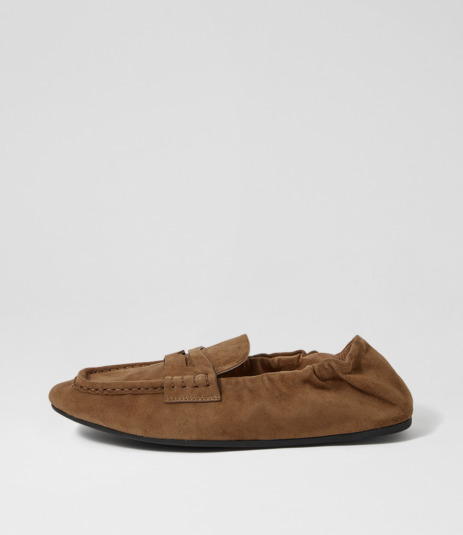 Clarisa Choc Suede Loafers by Mollini