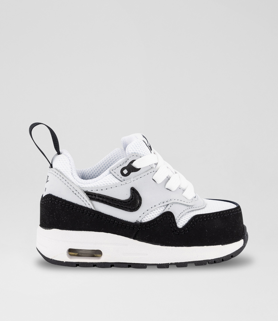 Air Max 1 Snr White Black Grey Leather Sneakers | Shop Online at TheTrybe AU