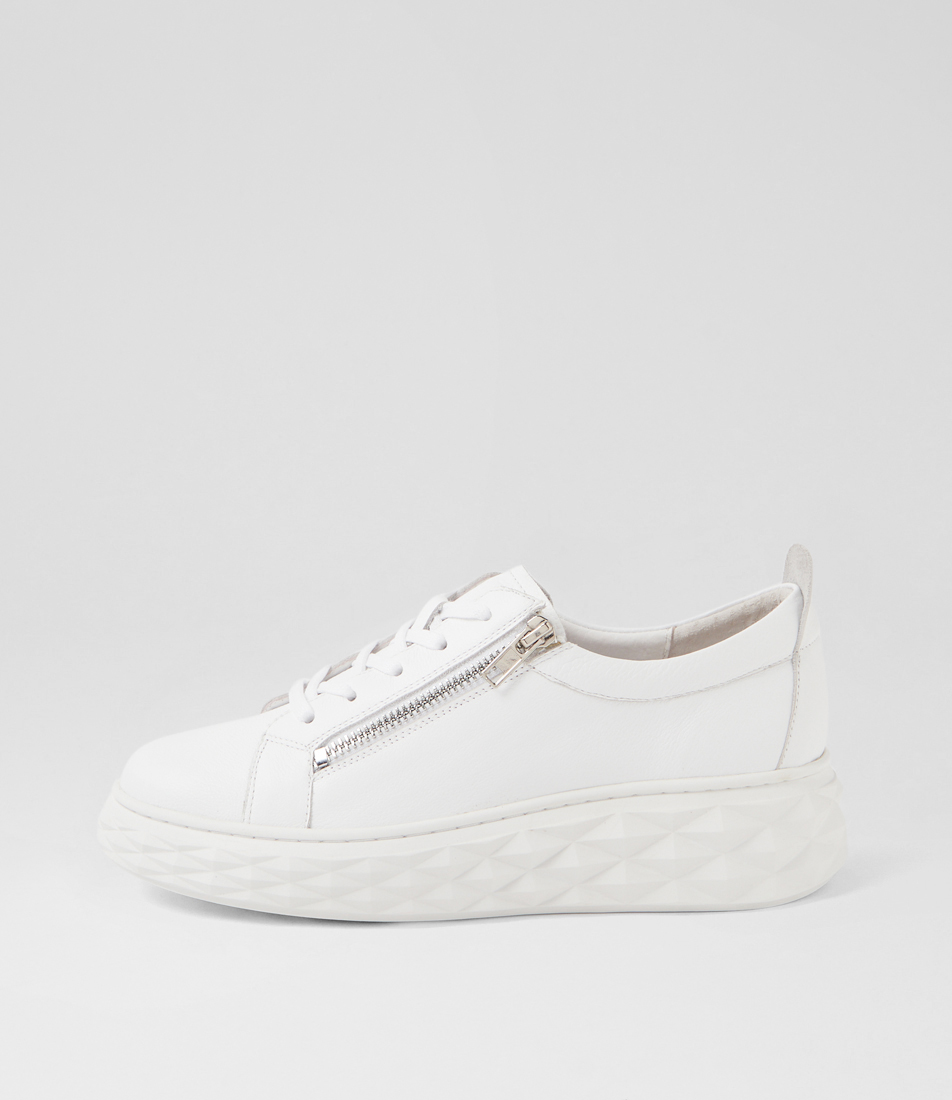 Oaks White Leather Sneakers Shop Online at Williams